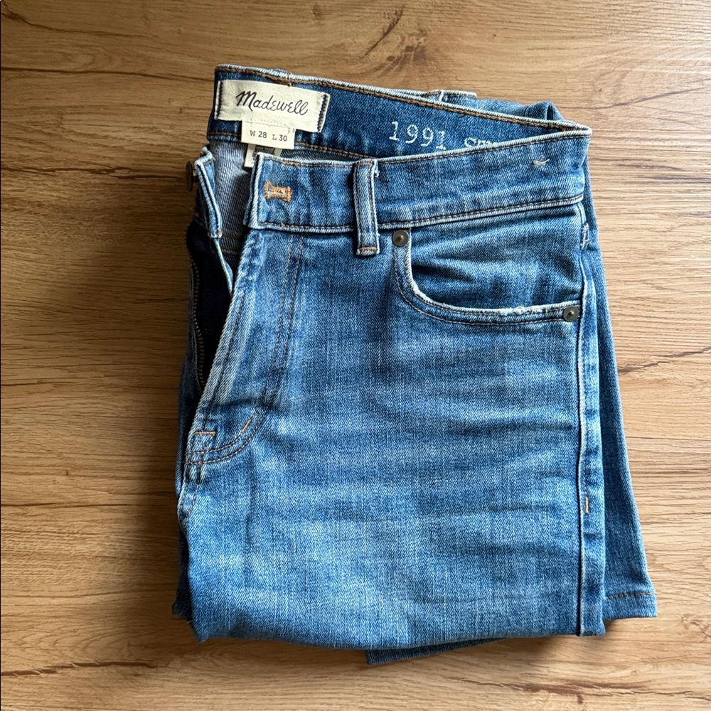 Madewell 1991 straight cropped